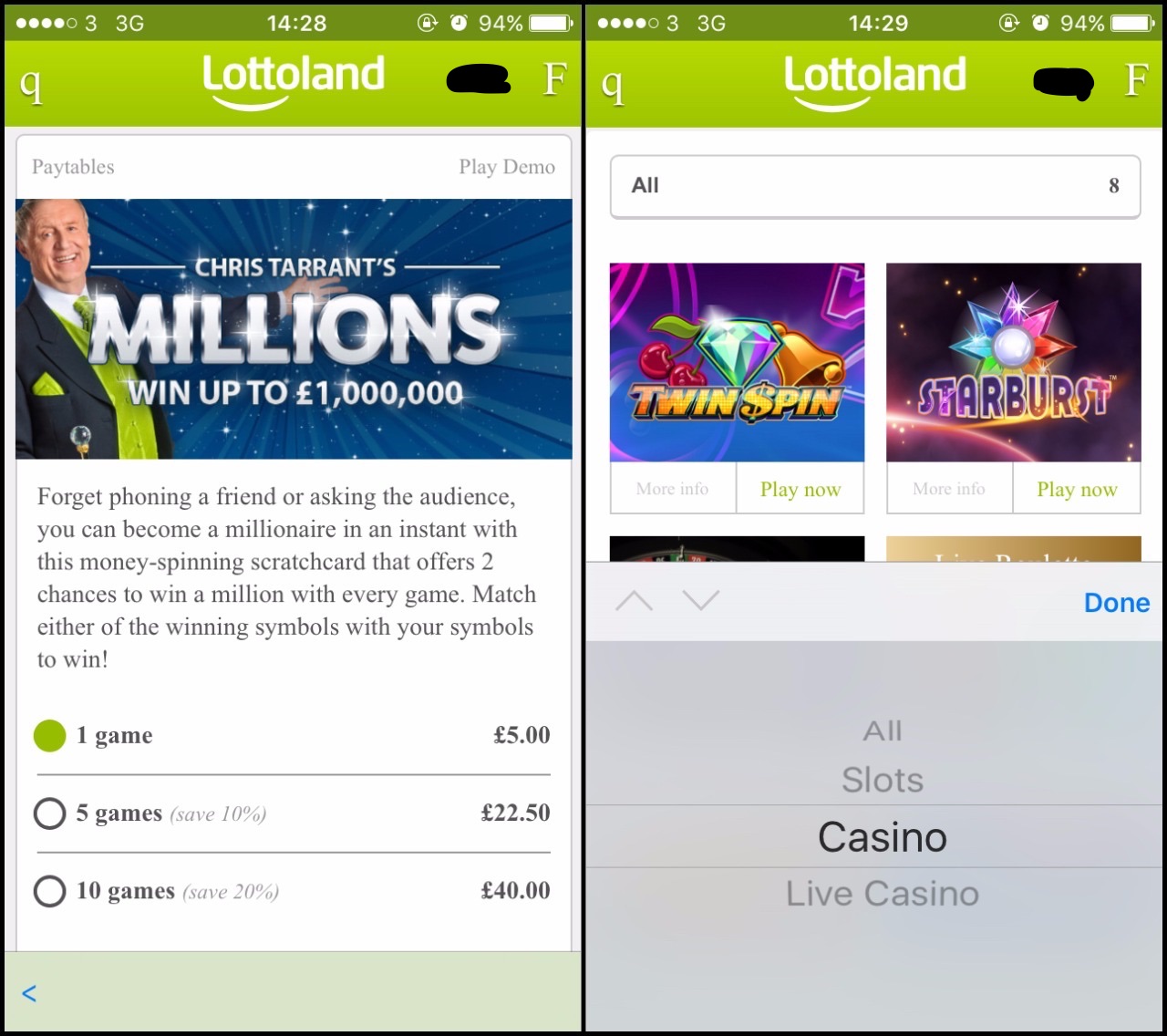 Lottoland app Ios -810781