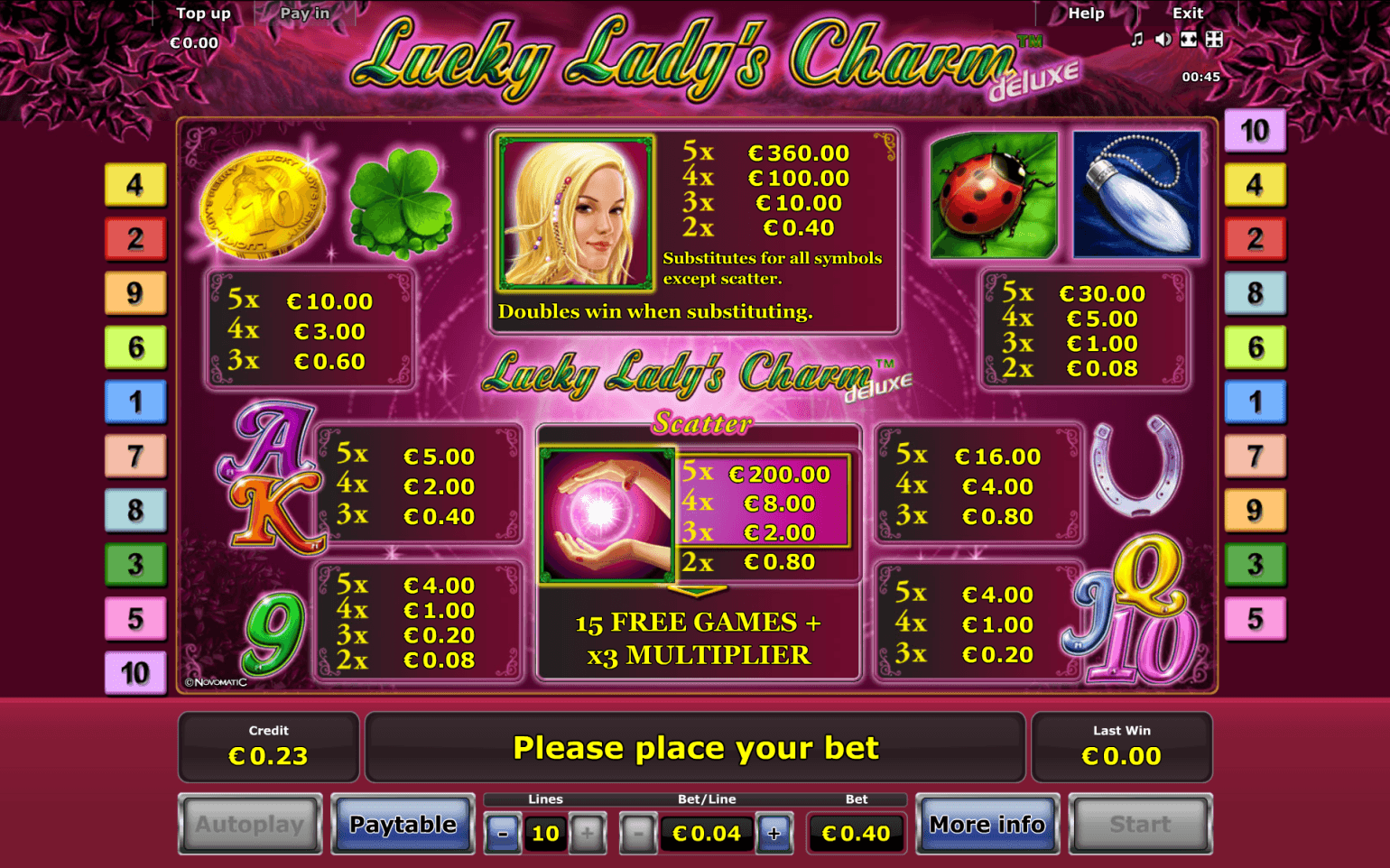 Lucky Lady Charm 6 kostenlos -545638